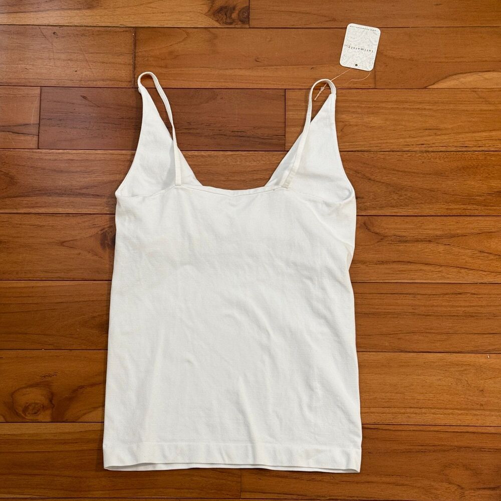 Free People Intimately V Neck Spaghetti Strap Tank White Size XS/S Casual - Picture 2 of 6